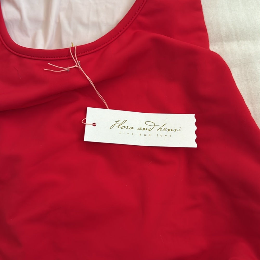 Chic Red Halter One-Piece Swimsuit - Picture 7 of 8